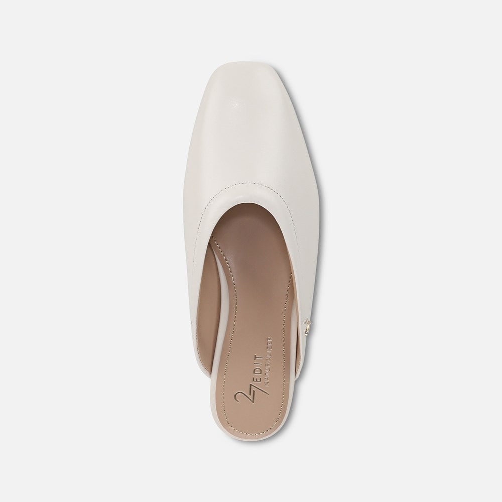 Naturalizer 27 EDIT Carla Mule - Warm White Leather
