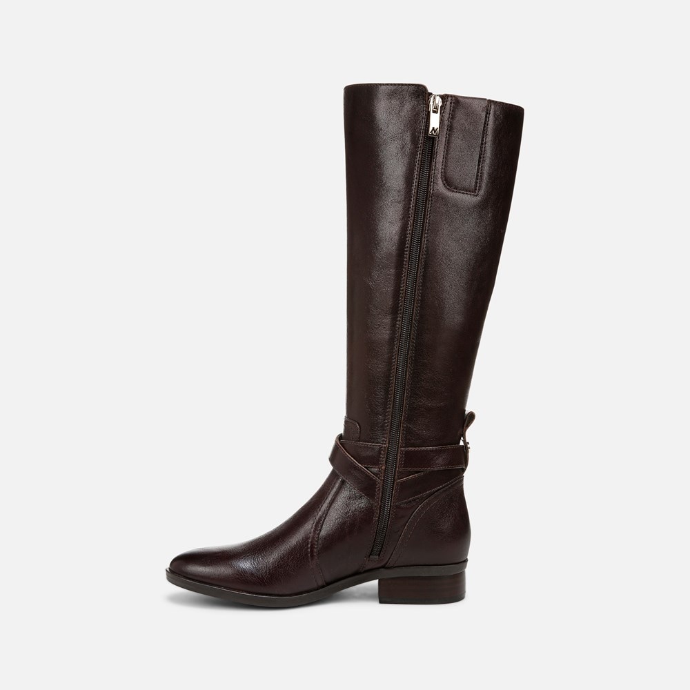 Naturalizer Rena 2 Narrow Calf Riding Boot - Brown Leather