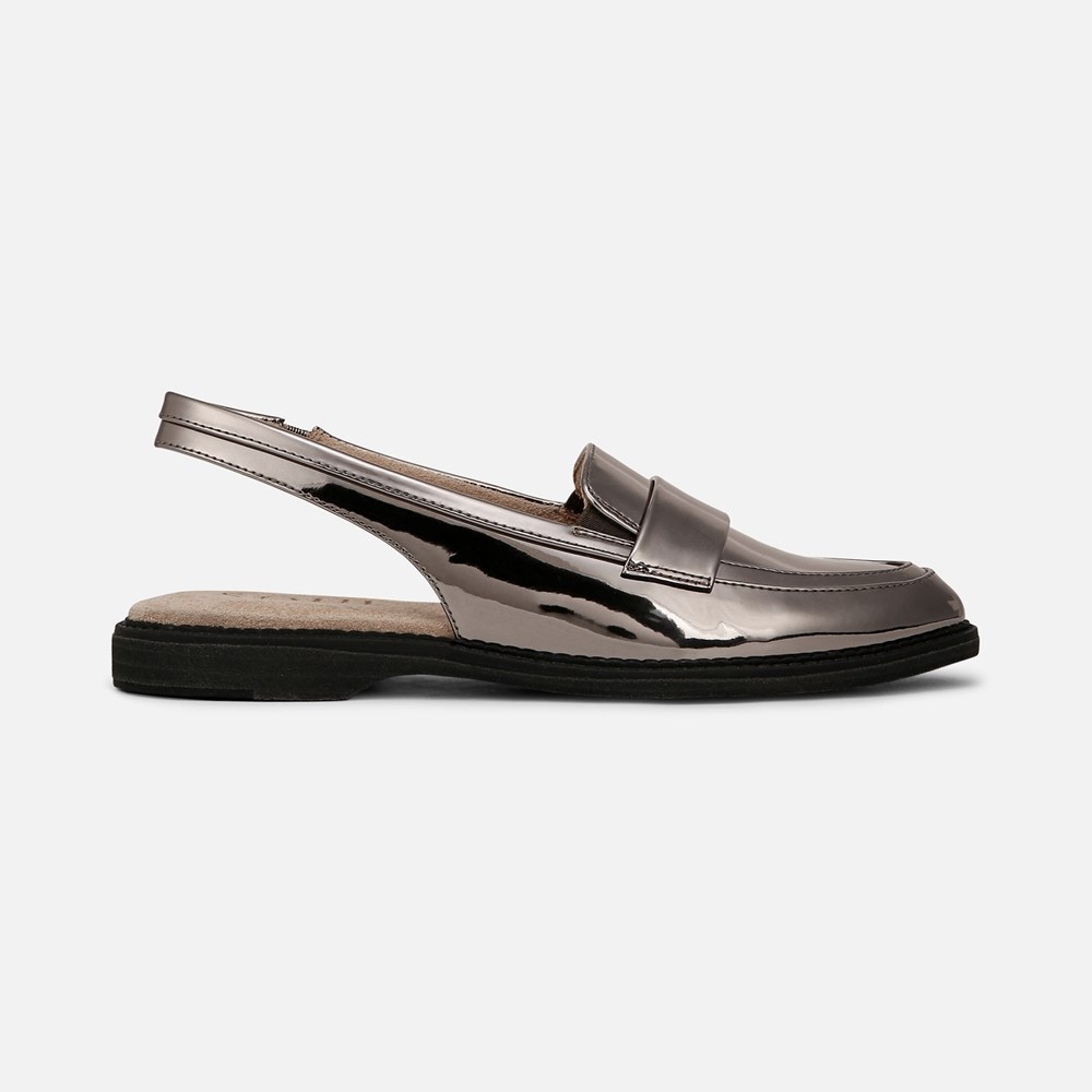 Naturalizer SOUL Yeah Slingback Loafer - Pewter Faux Leather