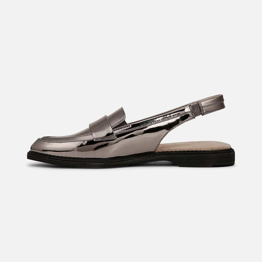 Naturalizer SOUL Yeah Slingback Loafer - Pewter Faux Leather