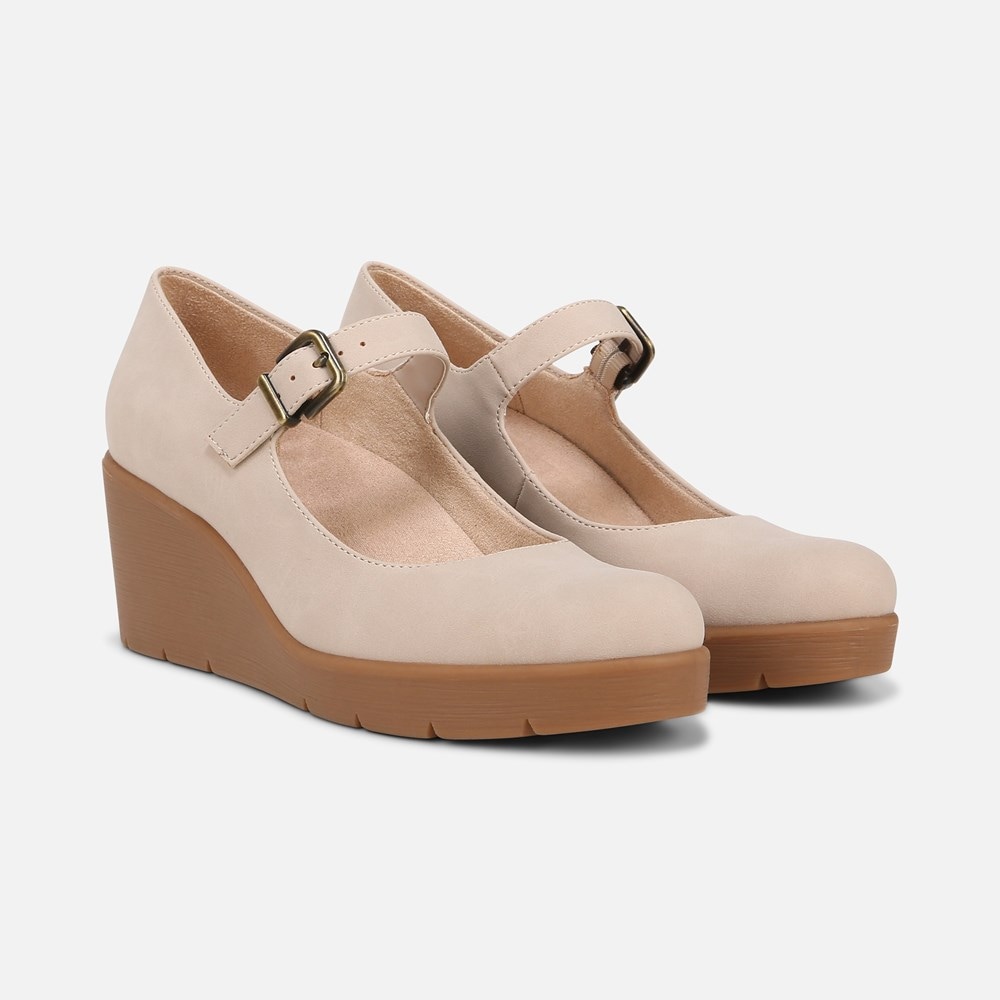 Naturalizer SOUL Adore Mary Jane Wedge - Porcelain