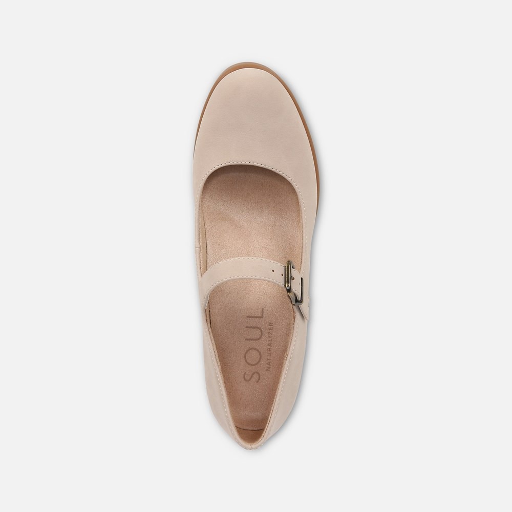 Naturalizer SOUL Adore Mary Jane Wedge - Porcelain