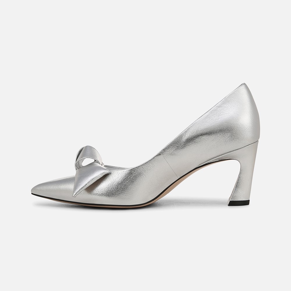Naturalizer 27 EDIT Emery Bow Pump - Silver Leather