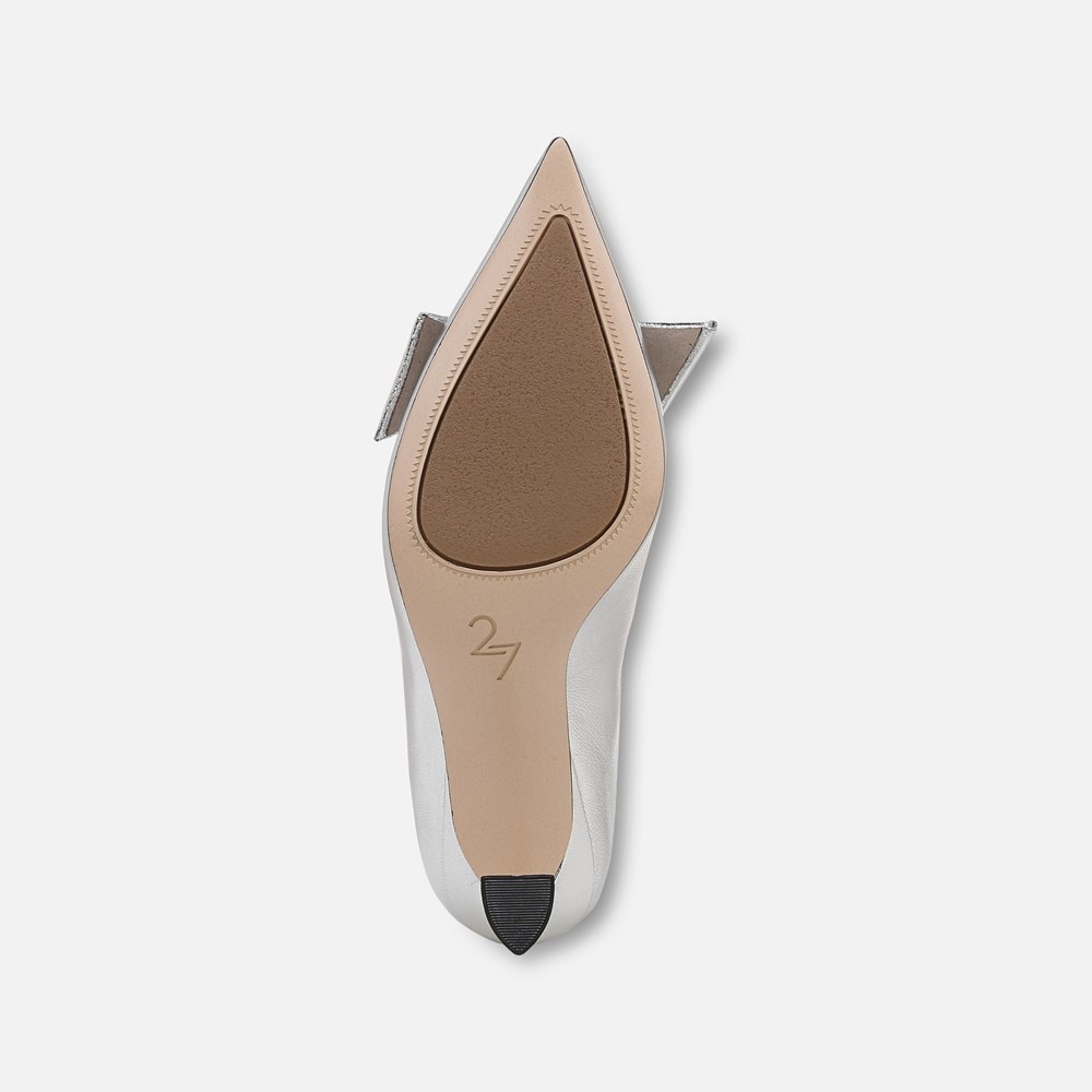 Naturalizer 27 EDIT Emery Bow Pump - Silver Leather