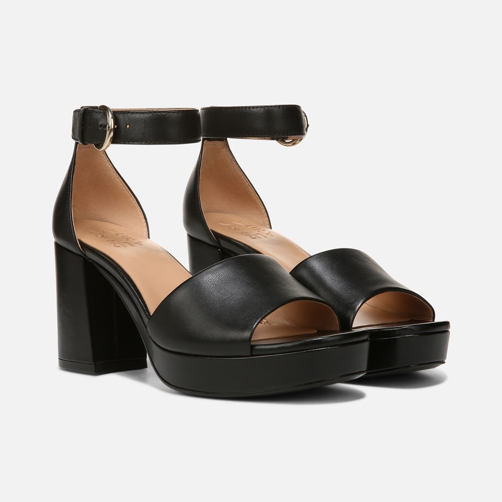 Naturalizer Pearlyn Dress Sandal - Black Leather
