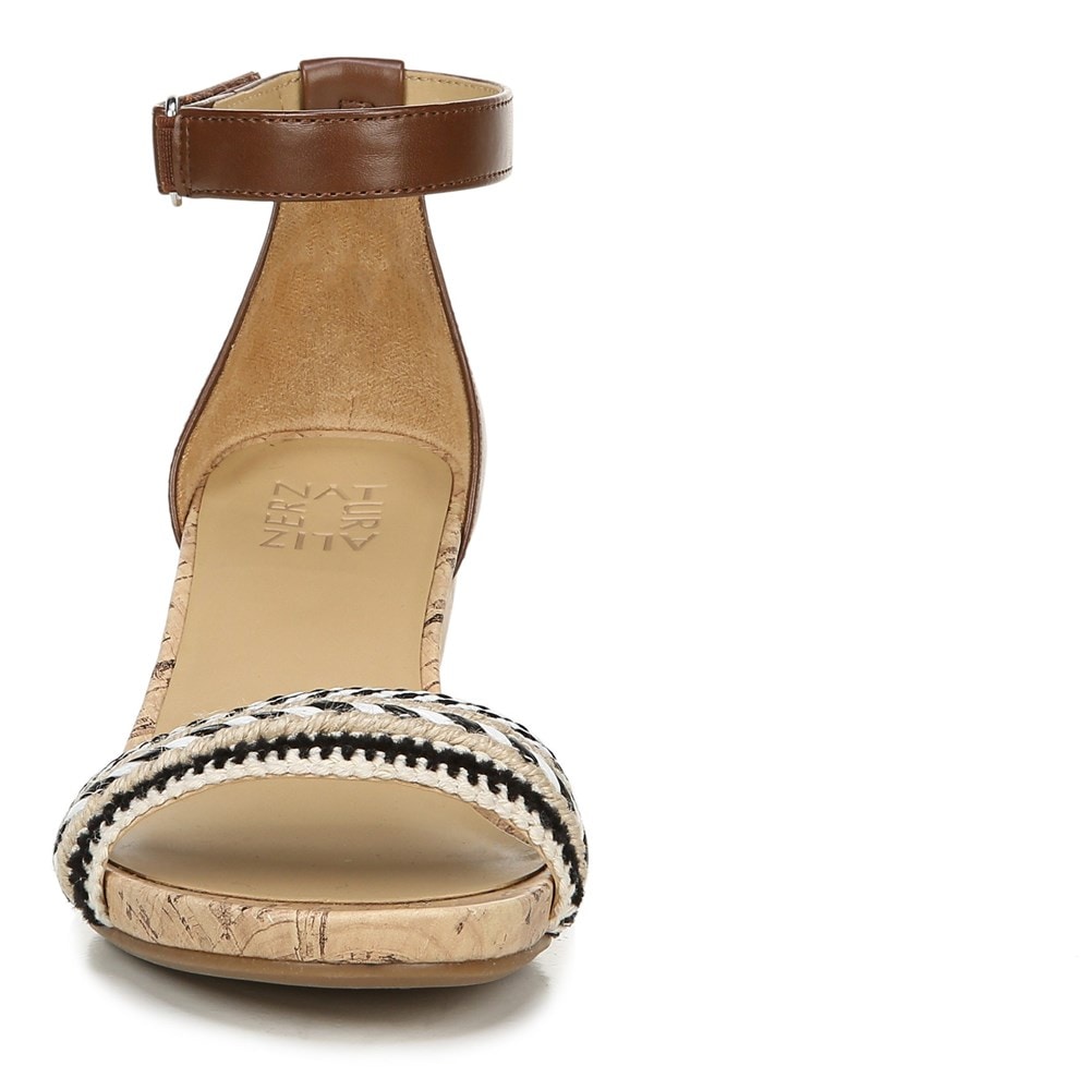 Naturalizer Areda Wedge Sandal - Multi Fabric/Tan Synthetic