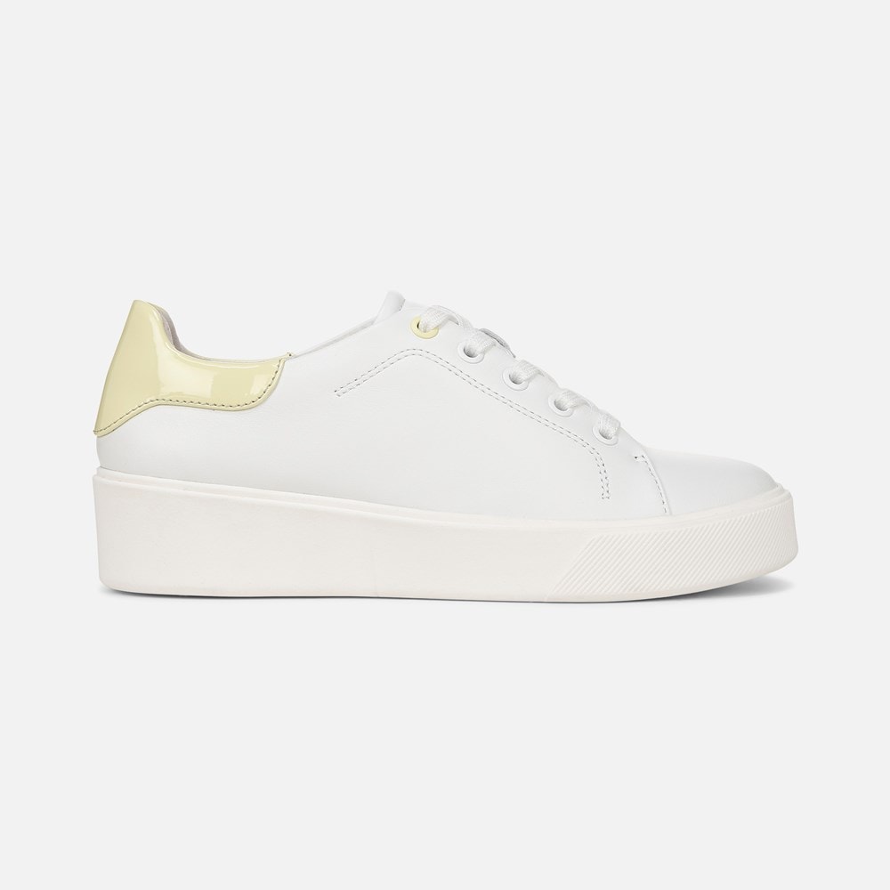 Naturalizer Morrison 2.0 Lace Up Sneaker - White/Pastel Lime