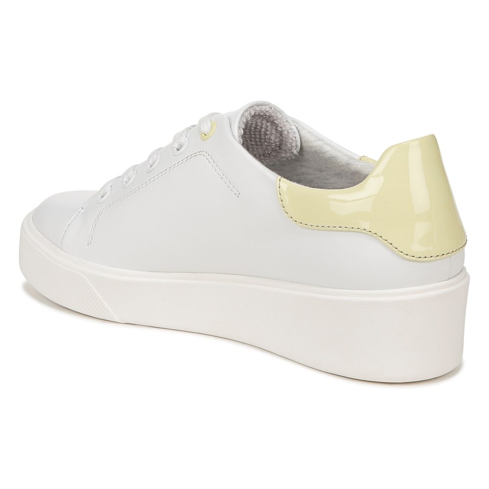 Naturalizer Morrison 2.0 Lace Up Sneaker - White/Pastel Lime
