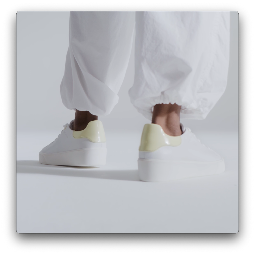 Naturalizer Morrison 2.0 Lace Up Sneaker - White/Pastel Lime
