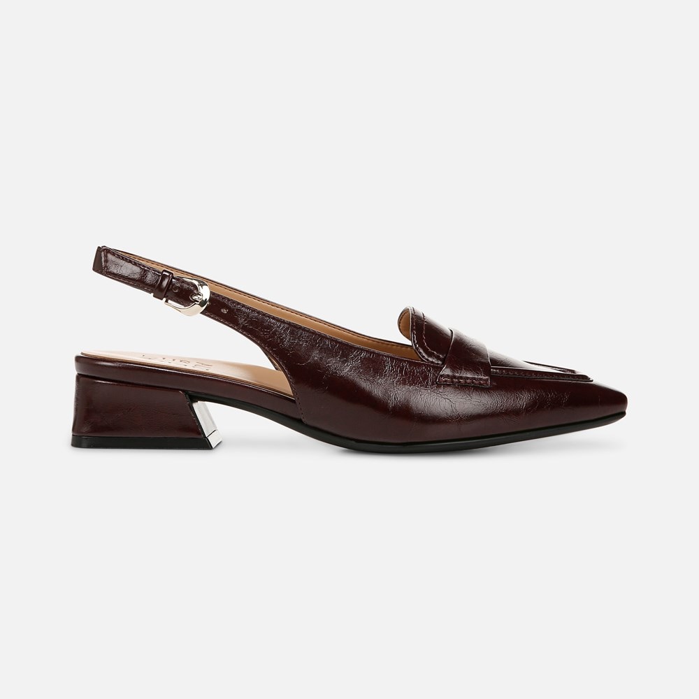Naturalizer Garner Slingback - Merlot Red Faux Leather