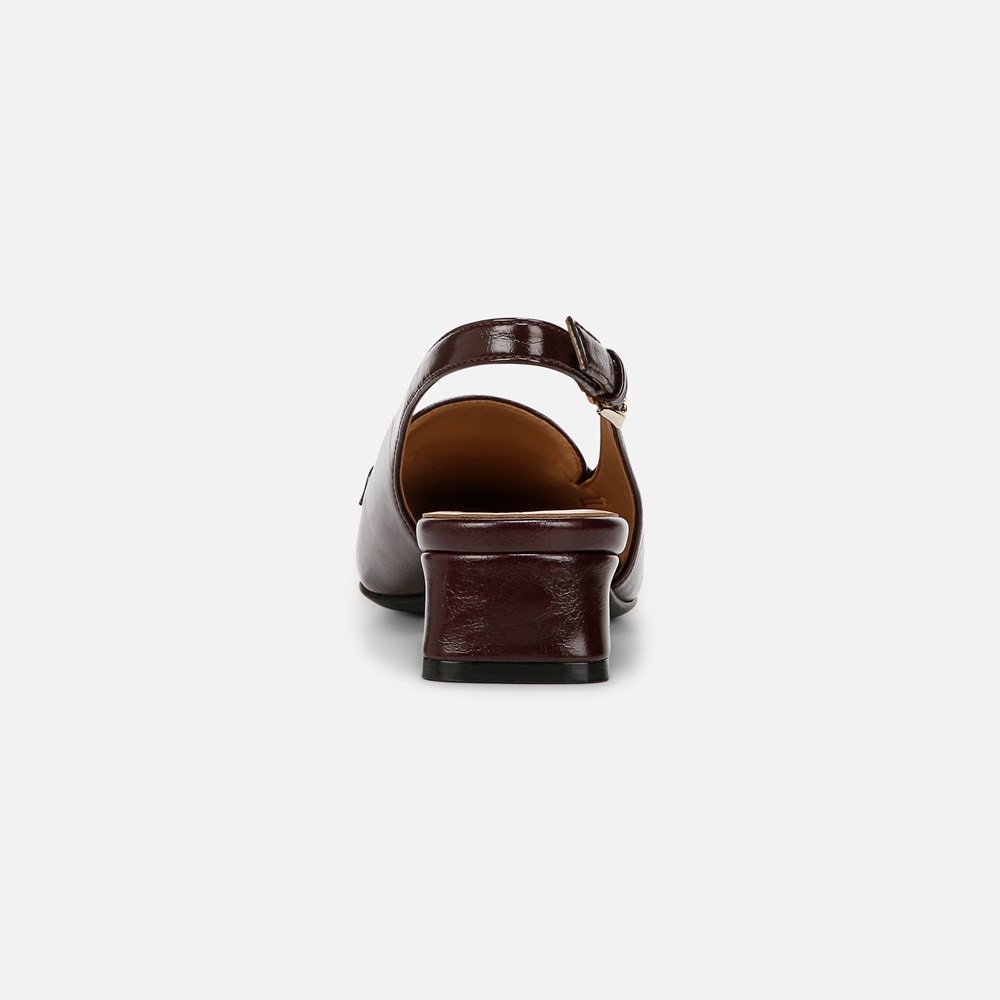 Naturalizer Garner Slingback - Merlot Red Faux Leather