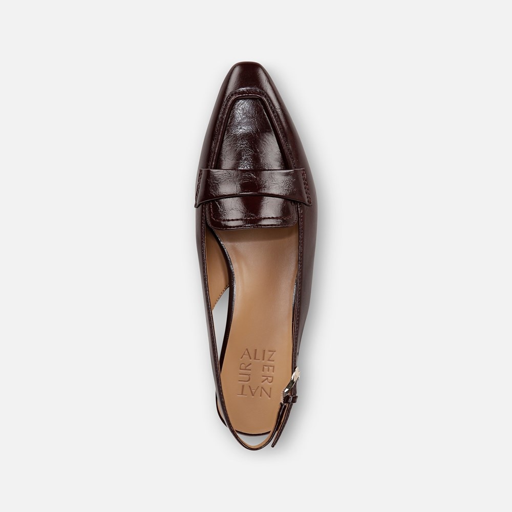 Naturalizer Garner Slingback - Merlot Red Faux Leather