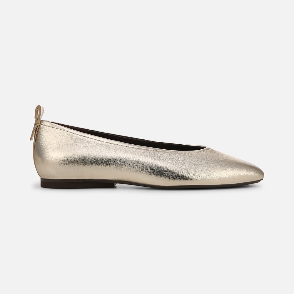 Naturalizer 27 Edit Carla Flat - Champagne Metallic Leather