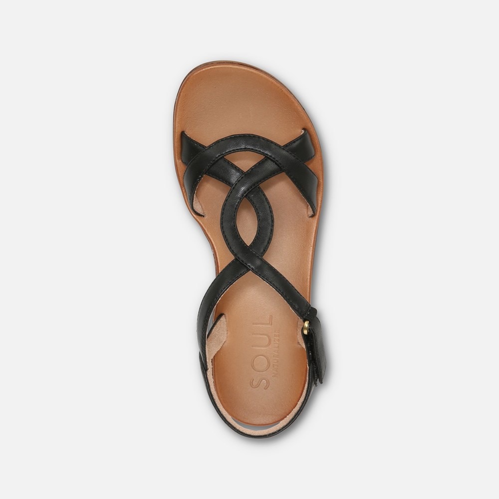 Naturalizer SOUL Solo Sandal - Black Synthetic