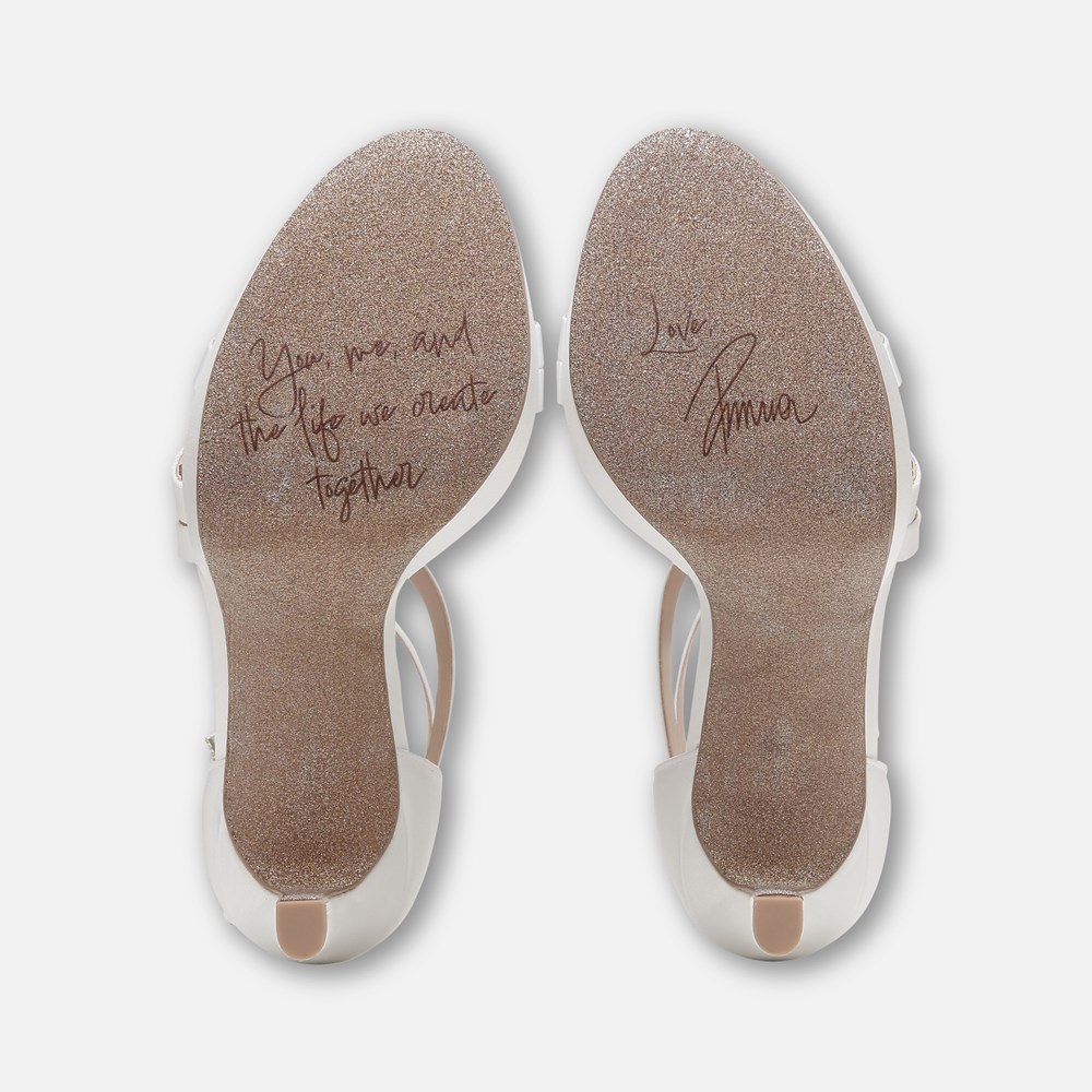 Naturalizer Love 2 Dress Sandal - Silk White Fabric