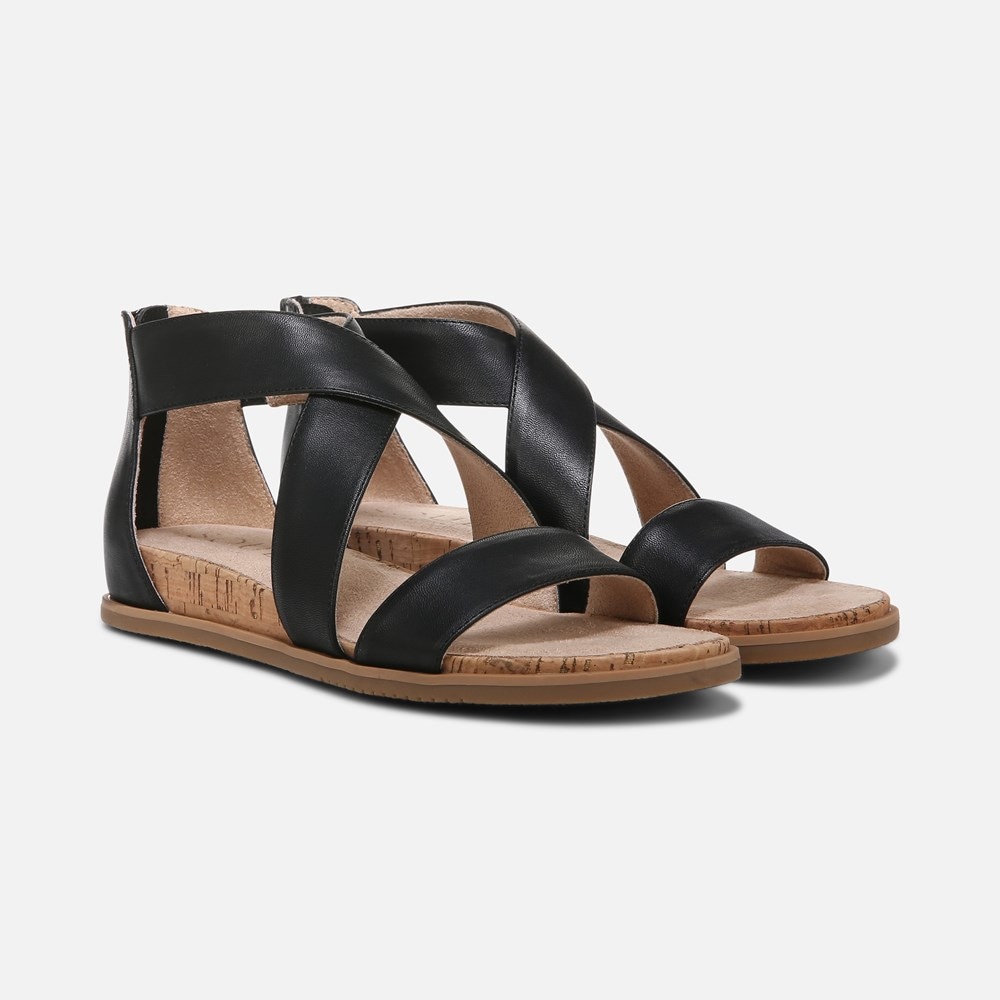 Naturalizer SOUL Cindi Sandal - Black Leather