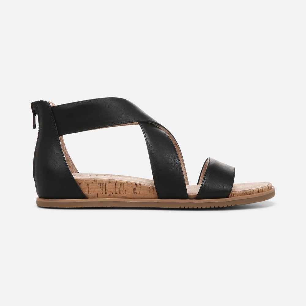 Naturalizer SOUL Cindi Sandal - Black Leather