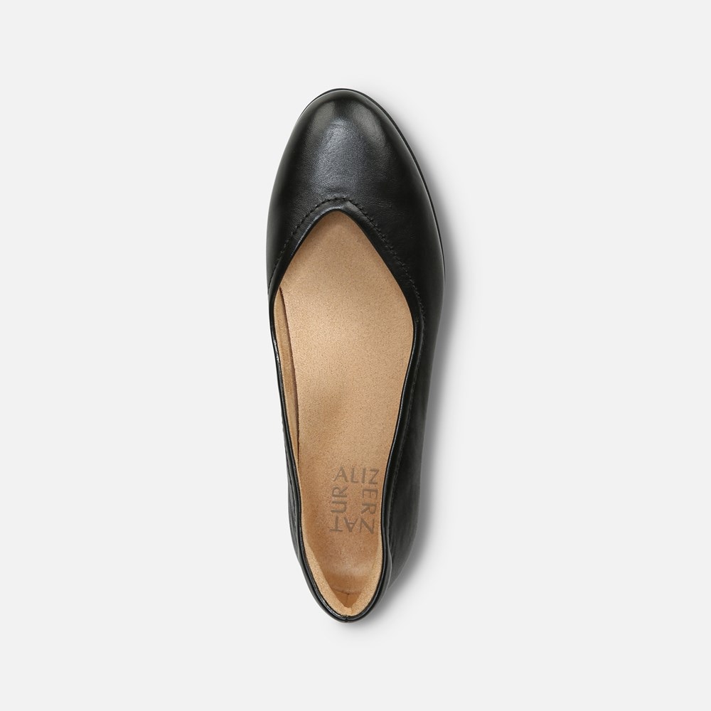 Naturalizer Vivienne Flat - Black Leather