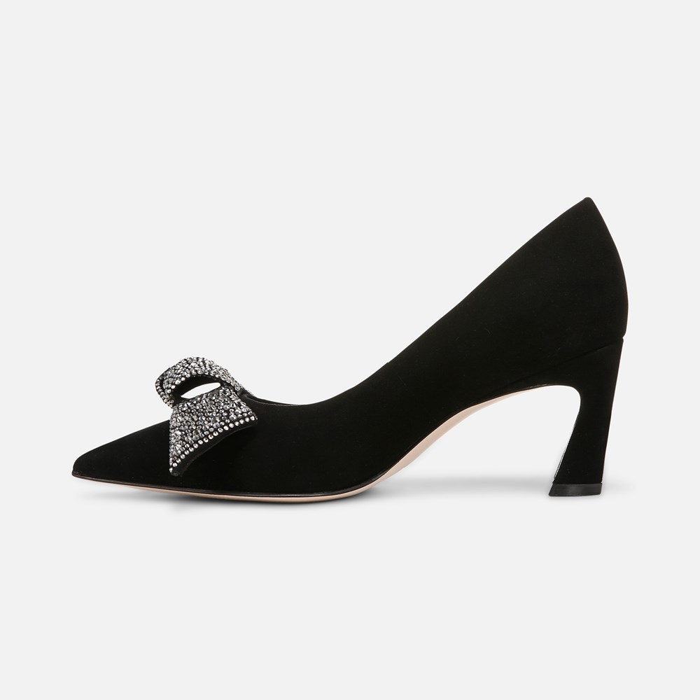 Naturalizer 27 EDIT Emery Bow Pump - Black Suede