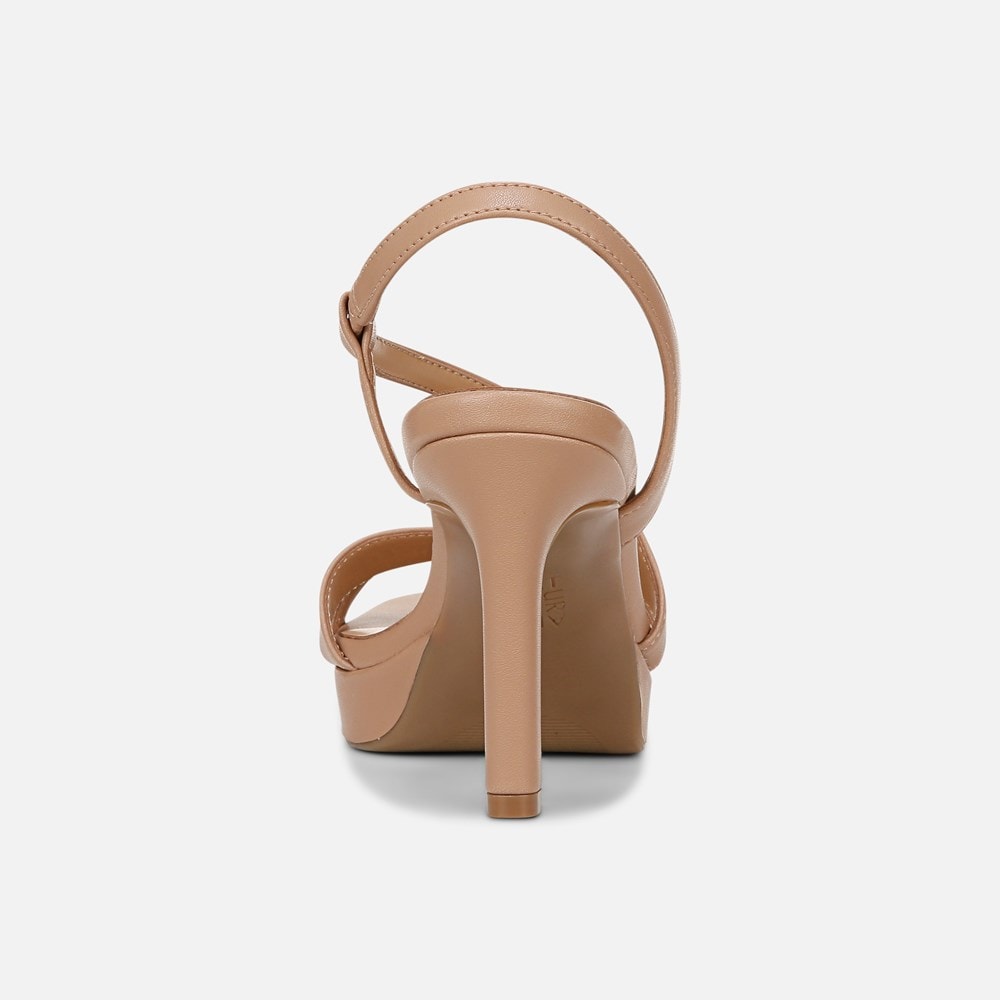 Naturalizer Abby Dress Sandal - Taupe Smooth Faux Leather