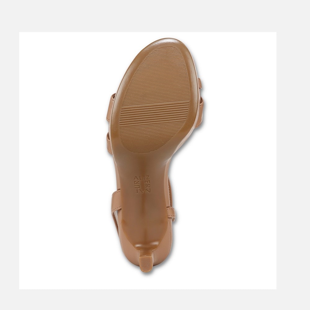 Naturalizer Abby Dress Sandal - Taupe Smooth Faux Leather