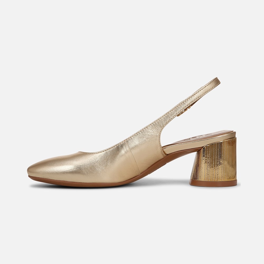 Naturalizer Lane Slingback Pump - Dark Gold Leather