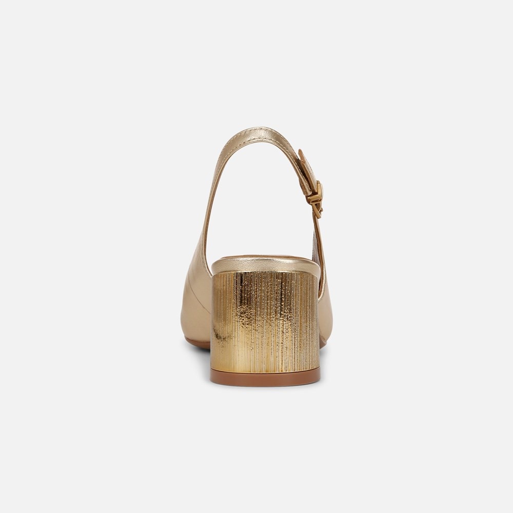 Naturalizer Lane Slingback Pump - Dark Gold Leather