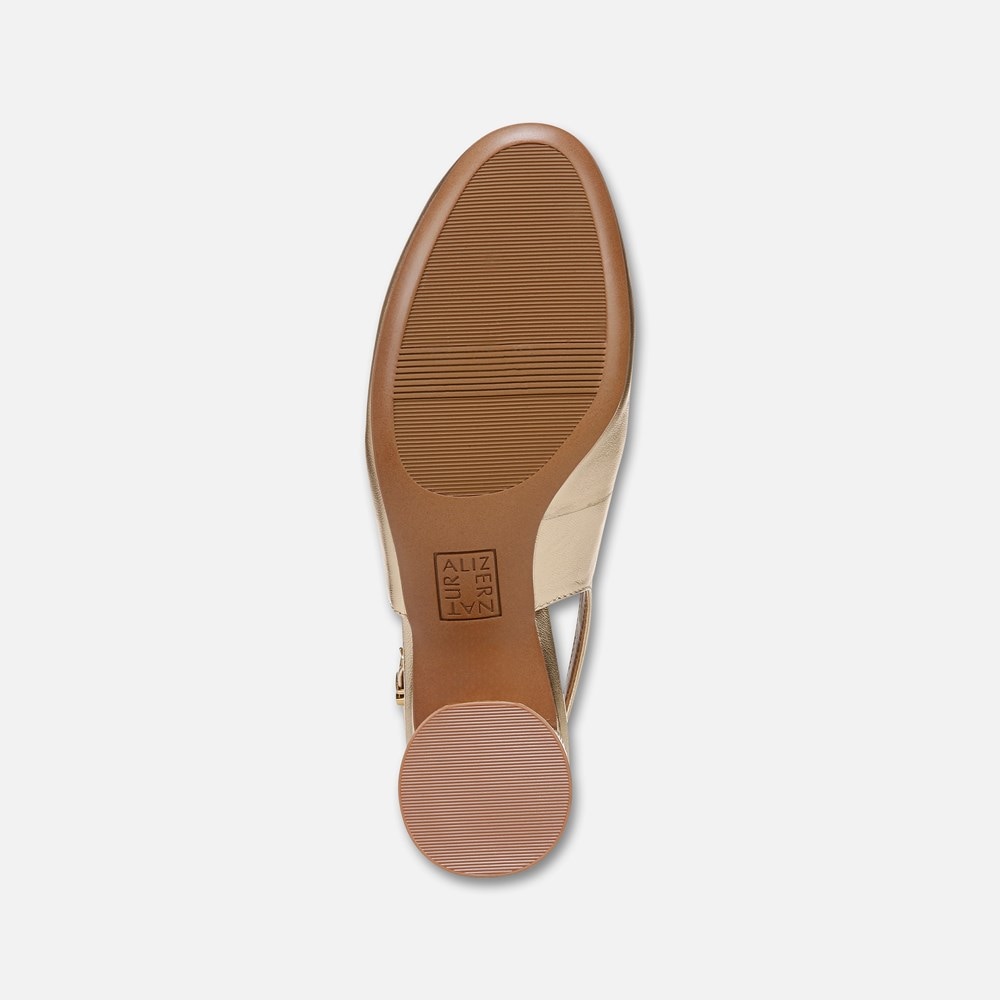 Naturalizer Lane Slingback Pump - Dark Gold Leather