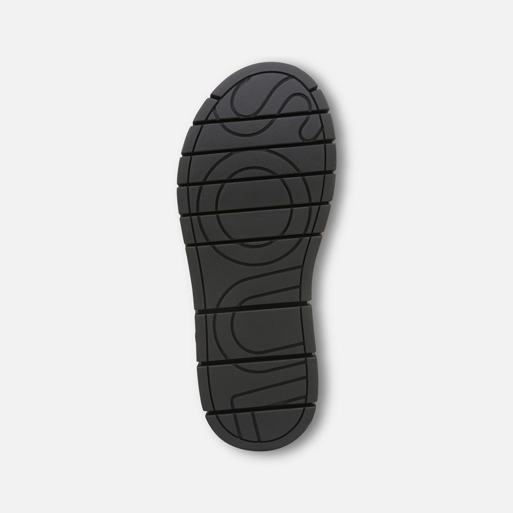 Naturalizer SOUL Poppi Wedge Sandal - Black tumbled
