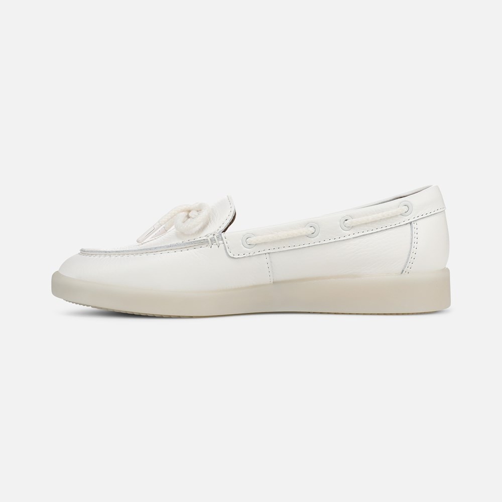 Naturalizer Keel Boat Shoe - Warm White Leather