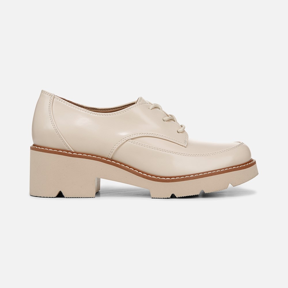 Naturalizer Darry Lace Oxford - Porcelain Faux Leather