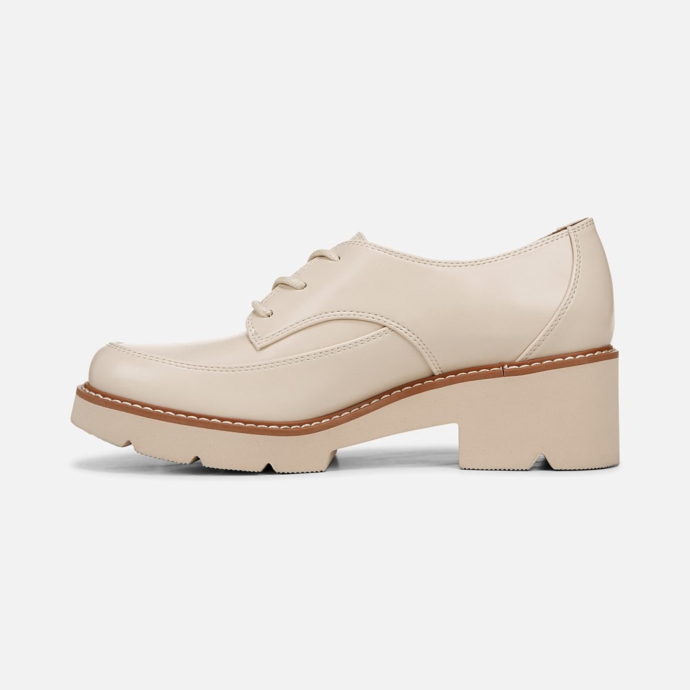 Naturalizer Darry Lace Oxford - Porcelain Faux Leather