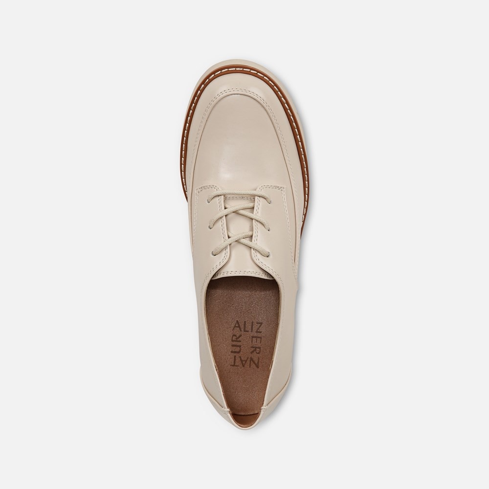 Naturalizer Darry Lace Oxford - Porcelain Faux Leather