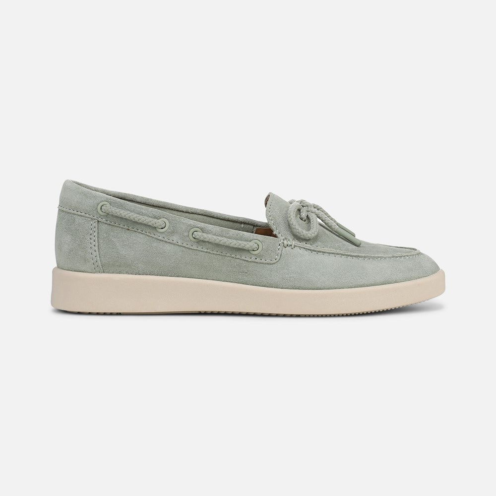 Naturalizer Keel Boat Shoe - Pistachio Green Suede