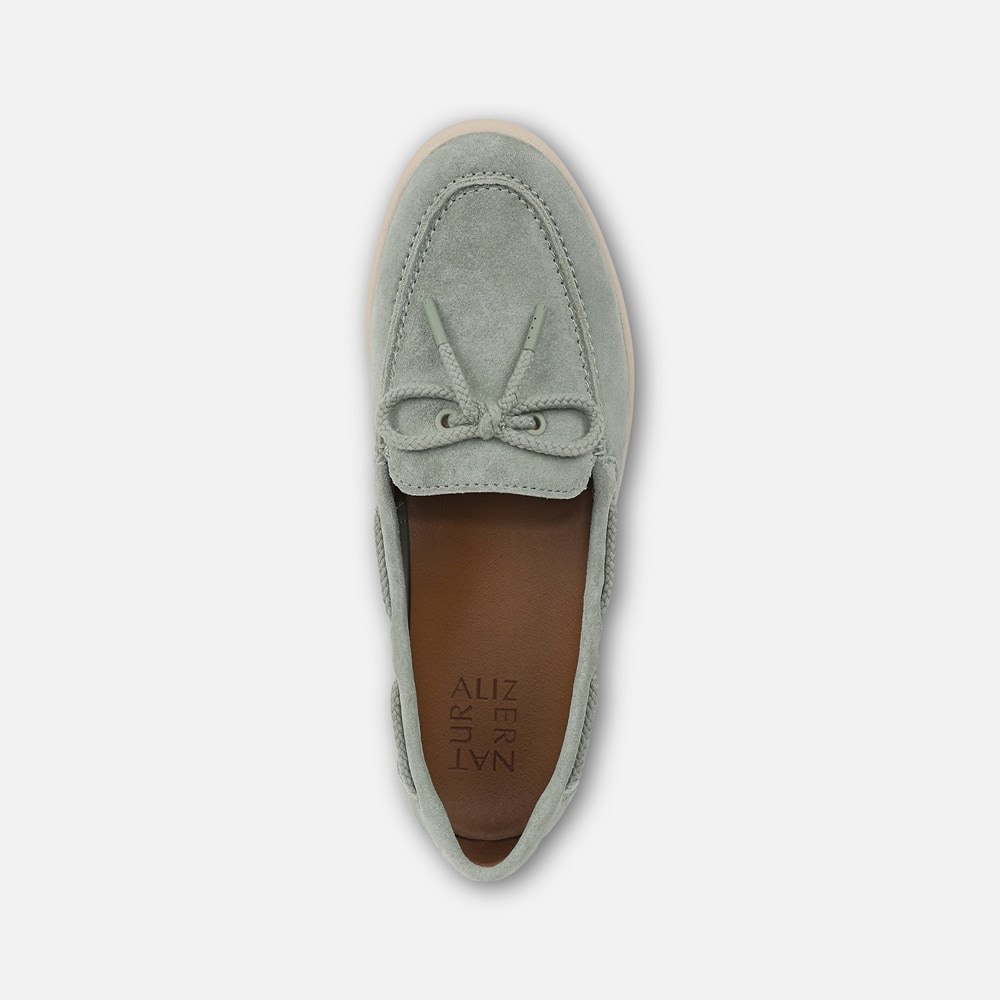 Naturalizer Keel Boat Shoe - Pistachio Green Suede