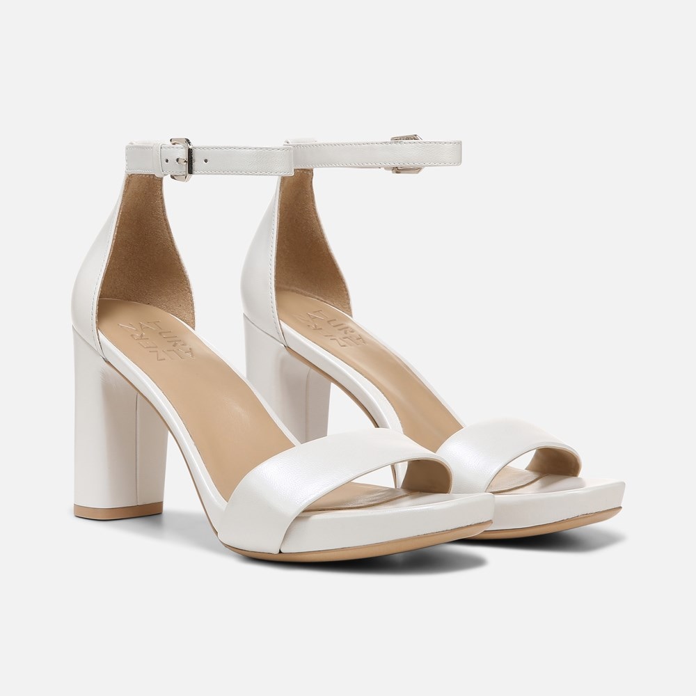 Naturalizer Joy Dress Sandal - White Leather