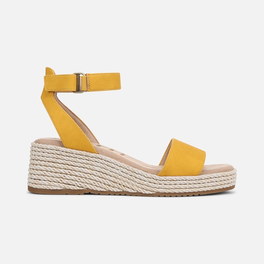 Naturalizer SOUL Gloria Espadrille - Yellow Fabric