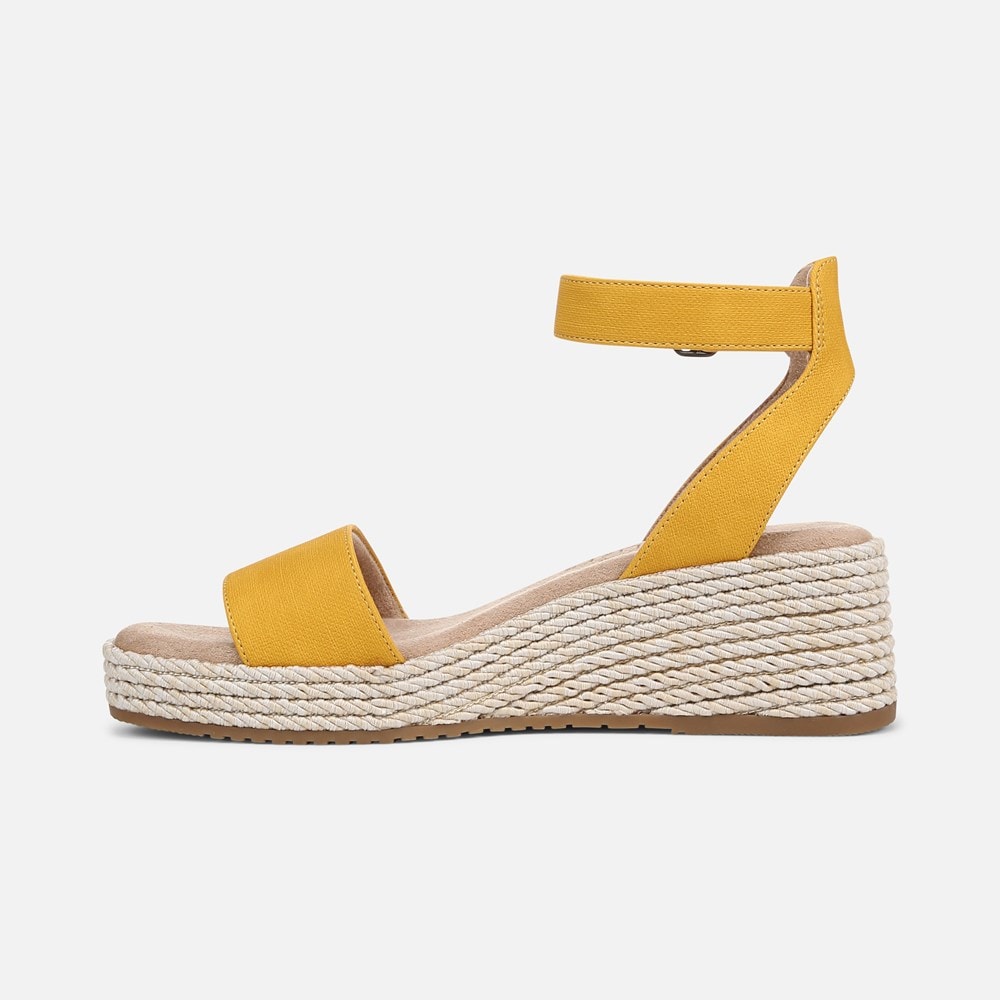 Naturalizer SOUL Gloria Espadrille - Yellow Fabric