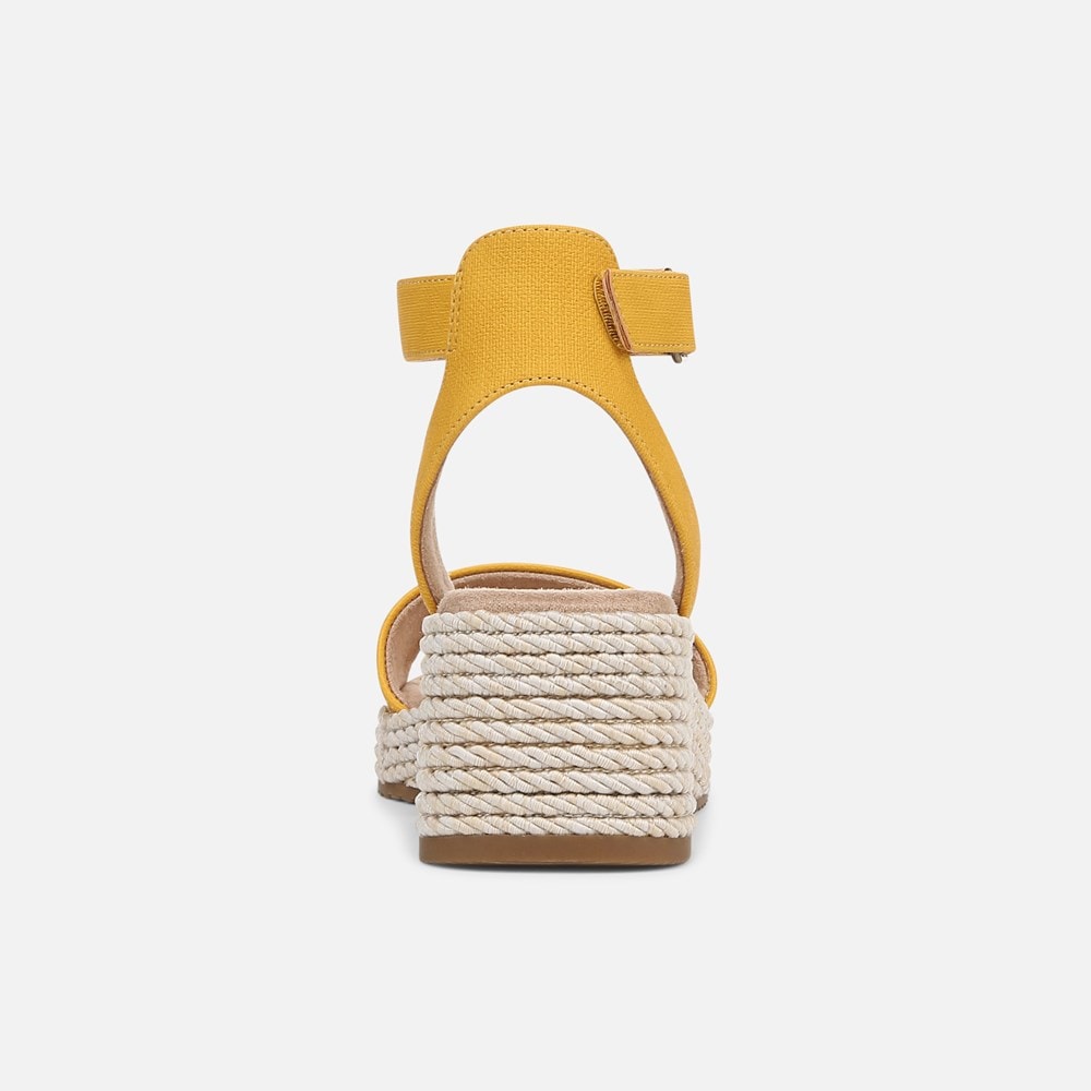 Naturalizer SOUL Gloria Espadrille - Yellow Fabric