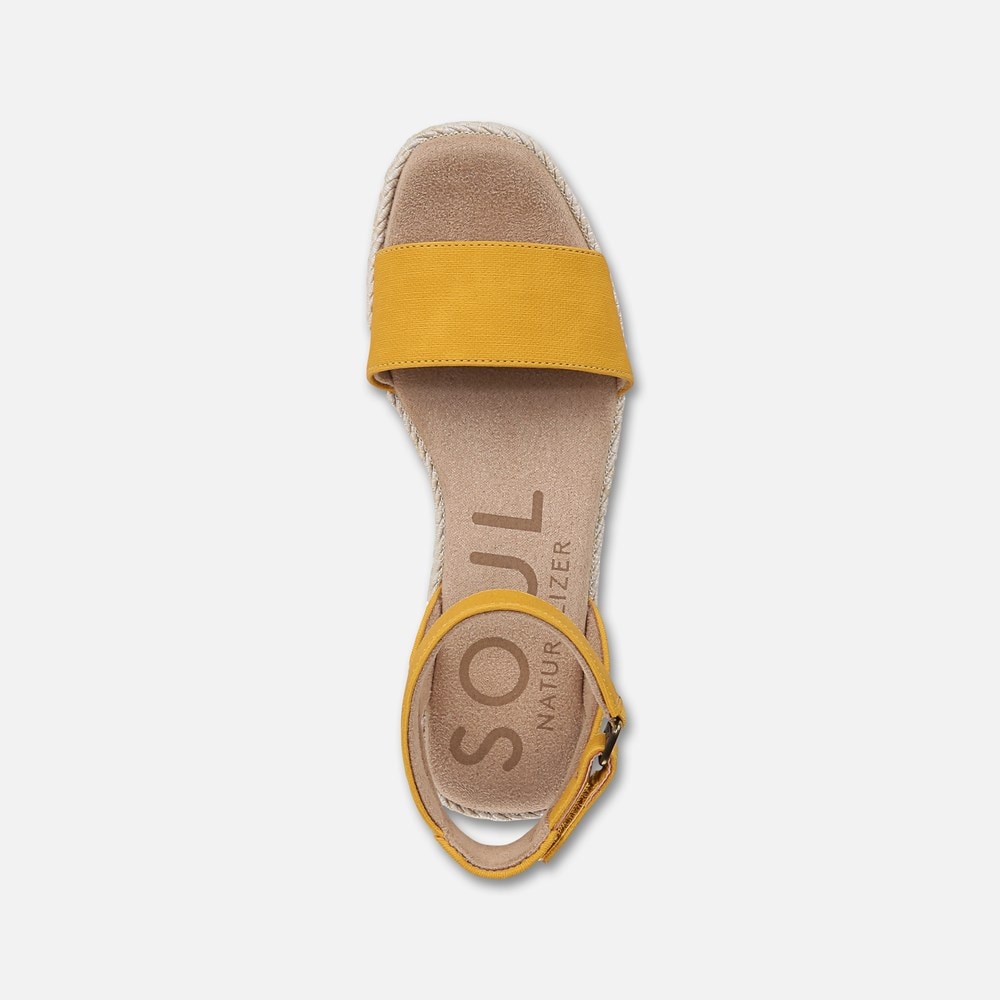 Naturalizer SOUL Gloria Espadrille - Yellow Fabric