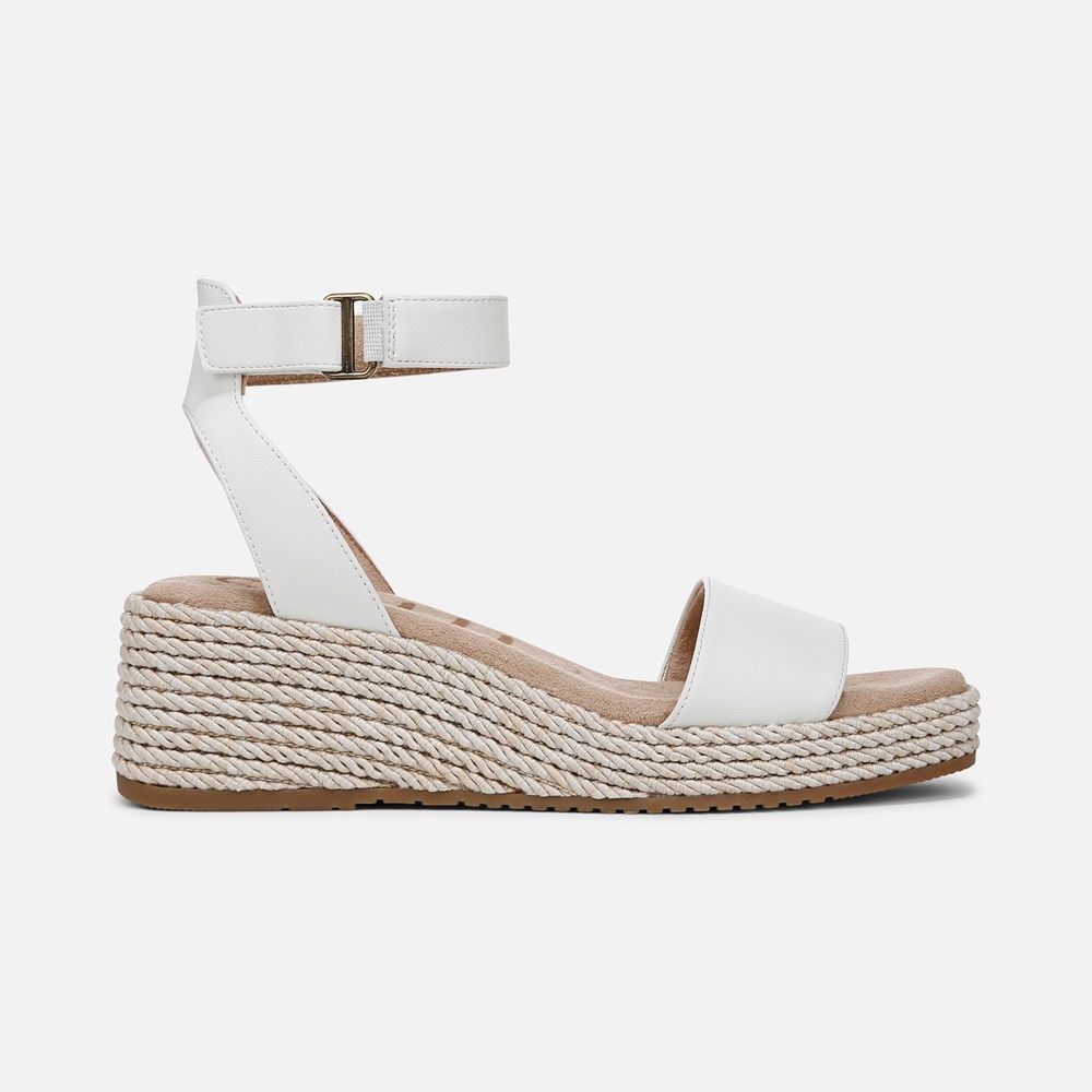 Naturalizer SOUL Gloria Espadrille - White Faux Leather
