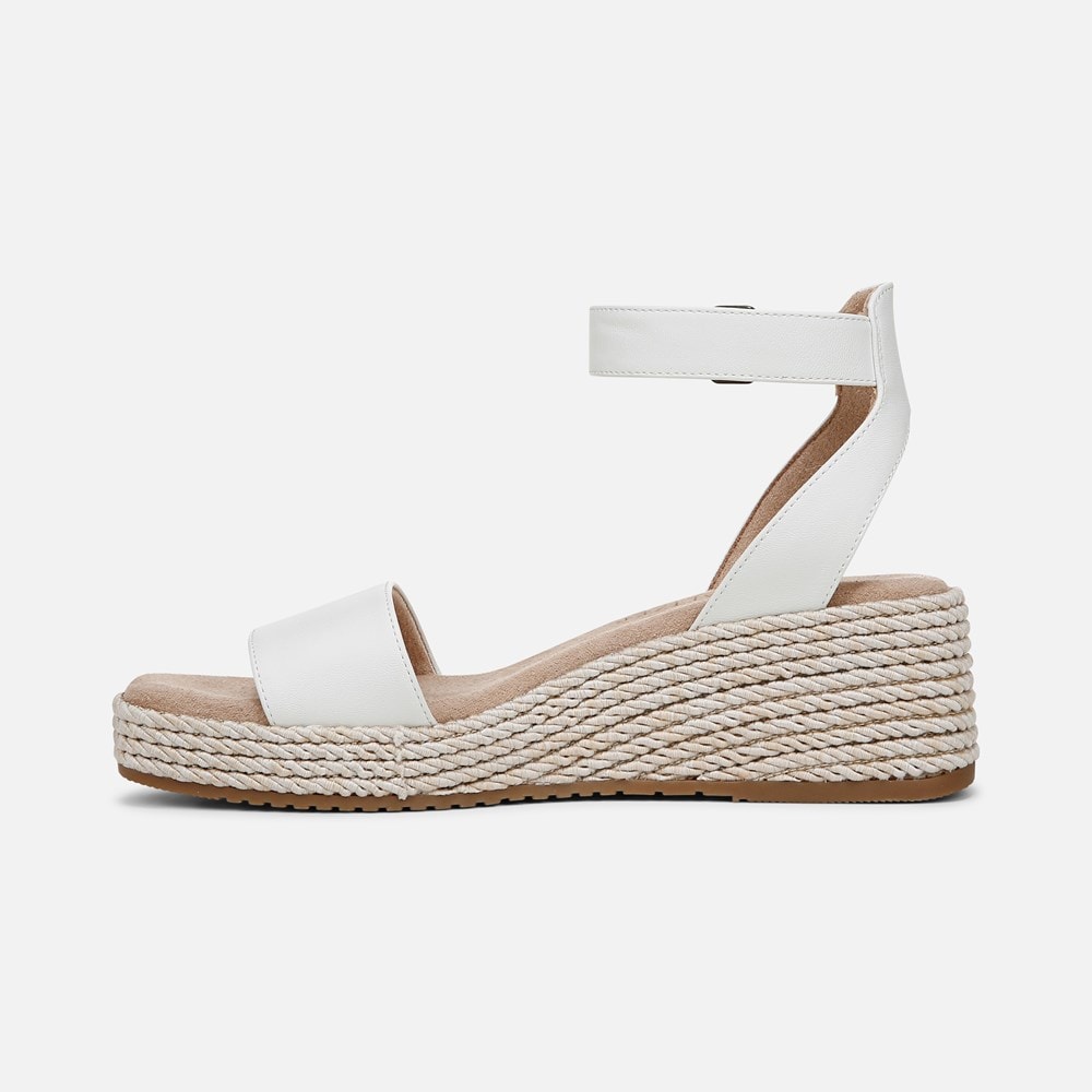 Naturalizer SOUL Gloria Espadrille - White Faux Leather