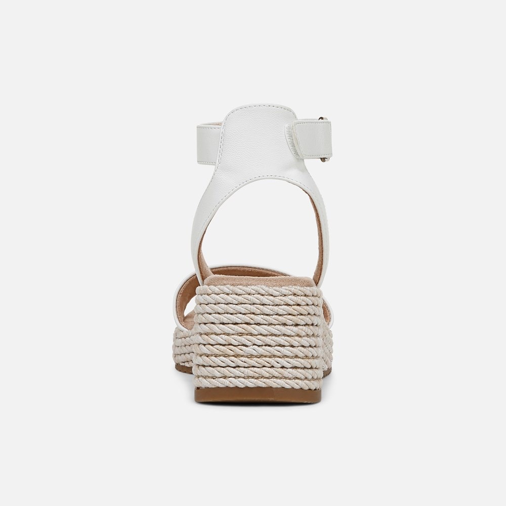 Naturalizer SOUL Gloria Espadrille - White Faux Leather