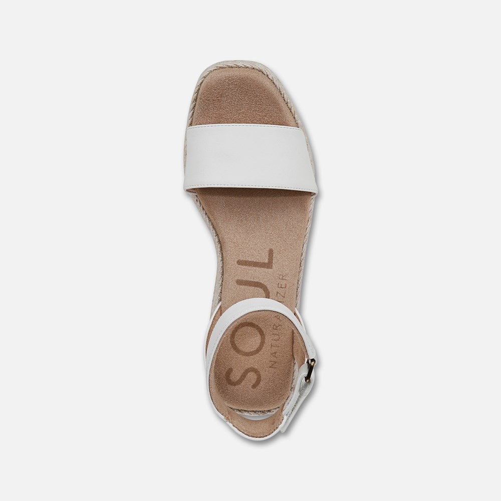 Naturalizer SOUL Gloria Espadrille - White Faux Leather