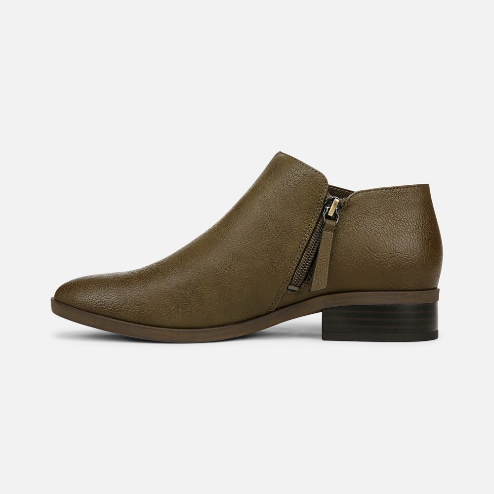 Naturalizer SOUL Respect Ankle Bootie - Moss Green Faux Leather