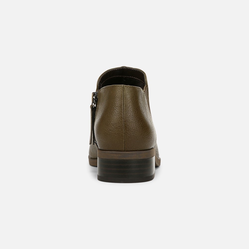 Naturalizer SOUL Respect Ankle Bootie - Moss Green Faux Leather