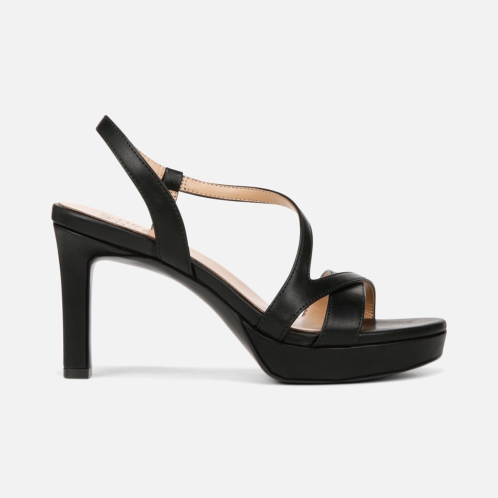Naturalizer Abby Dress Sandal - Black Patent Faux Leather