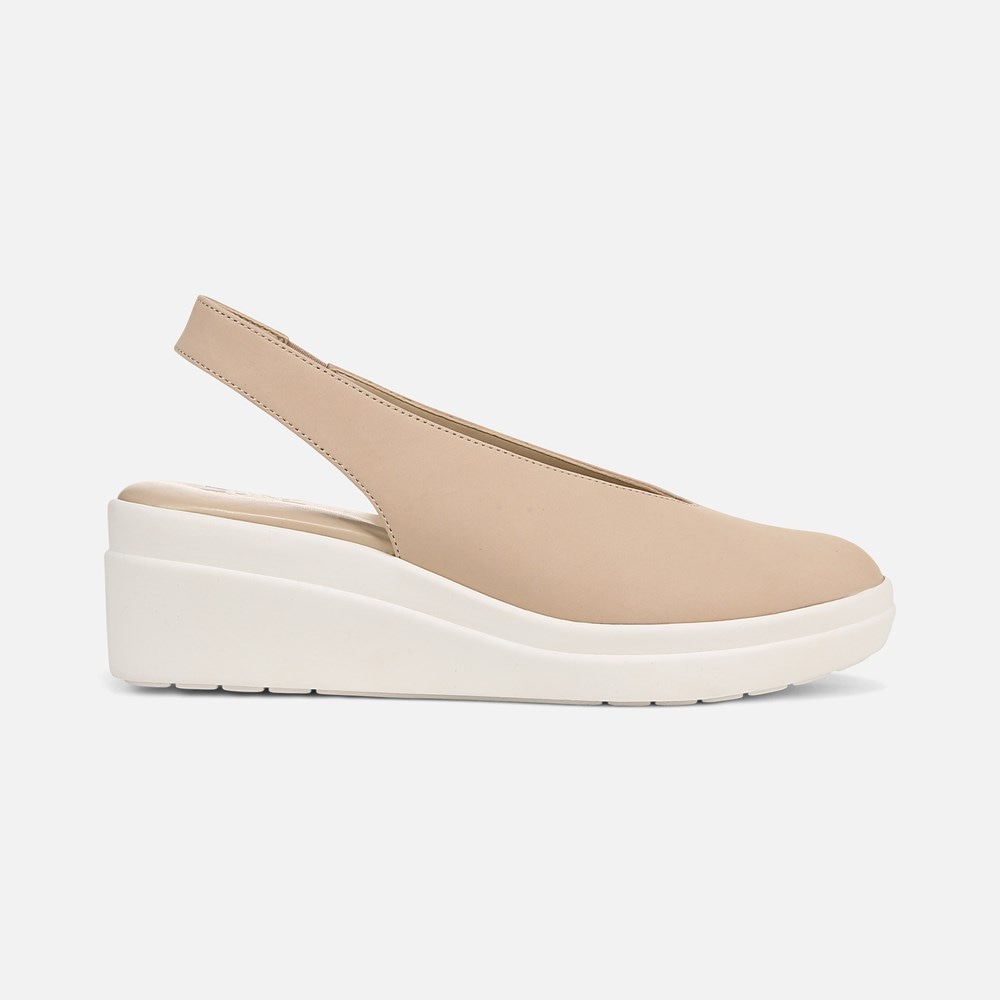 Naturalizer Sutton Slingback Wedge - Coastal Tan Nubuck