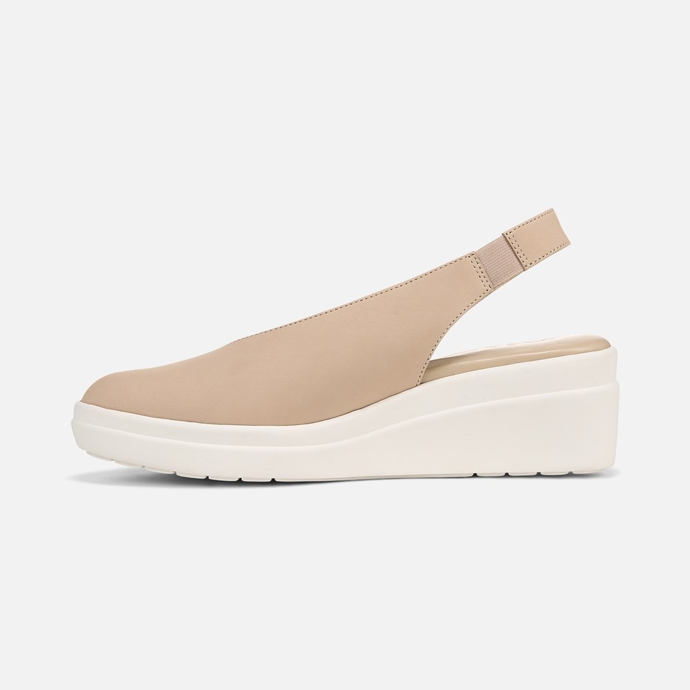 Naturalizer Sutton Slingback Wedge - Coastal Tan Nubuck