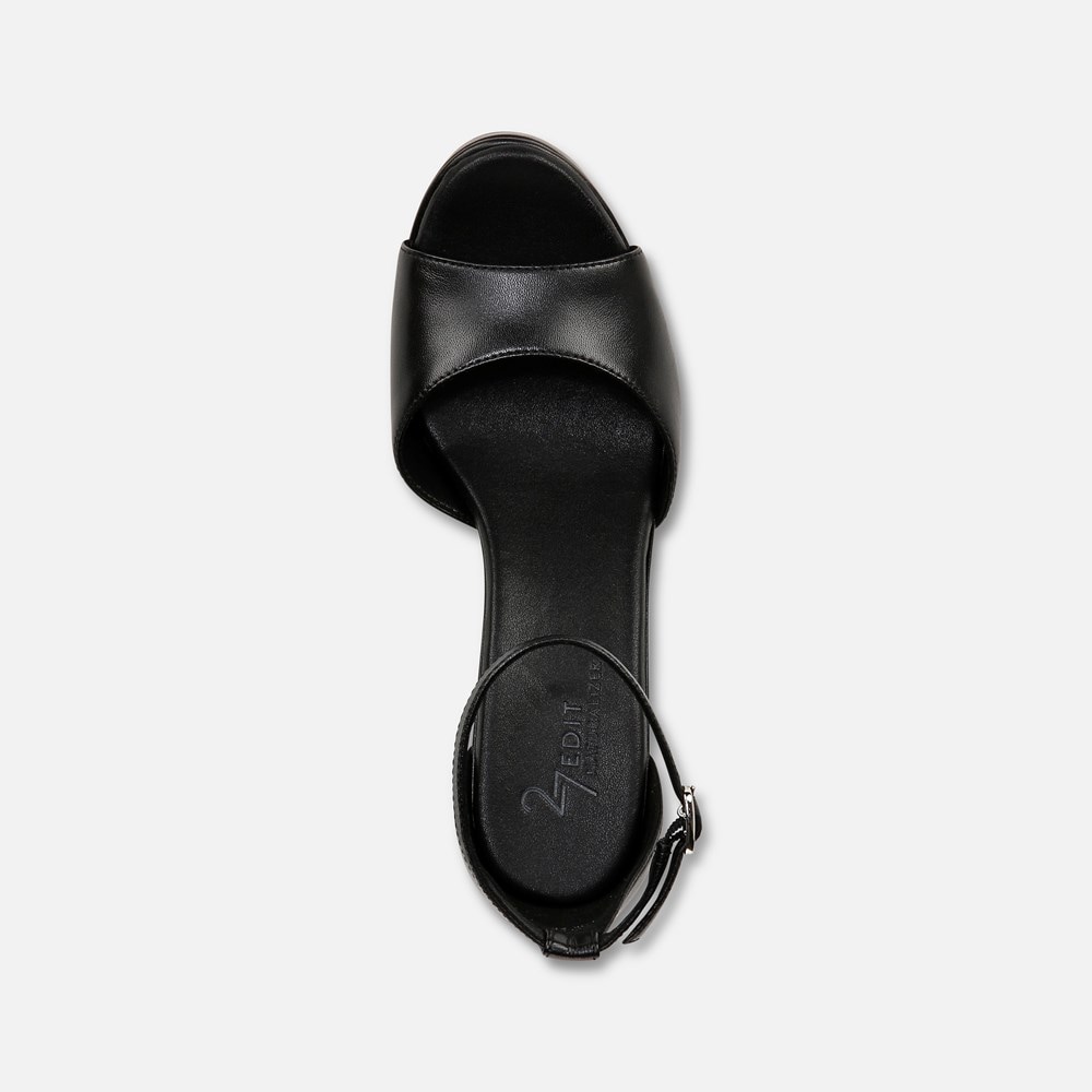 Naturalizer 27 Edit Delphie Dress Sandal - Black Leather